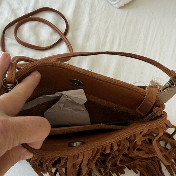 McFadin Brown Fringe Crossbody Bag - Picture 4 of 9